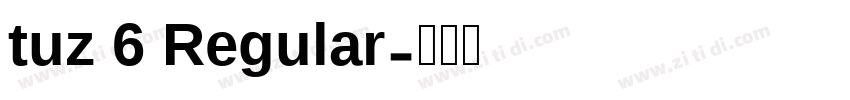 tuz 6 Regular字体转换